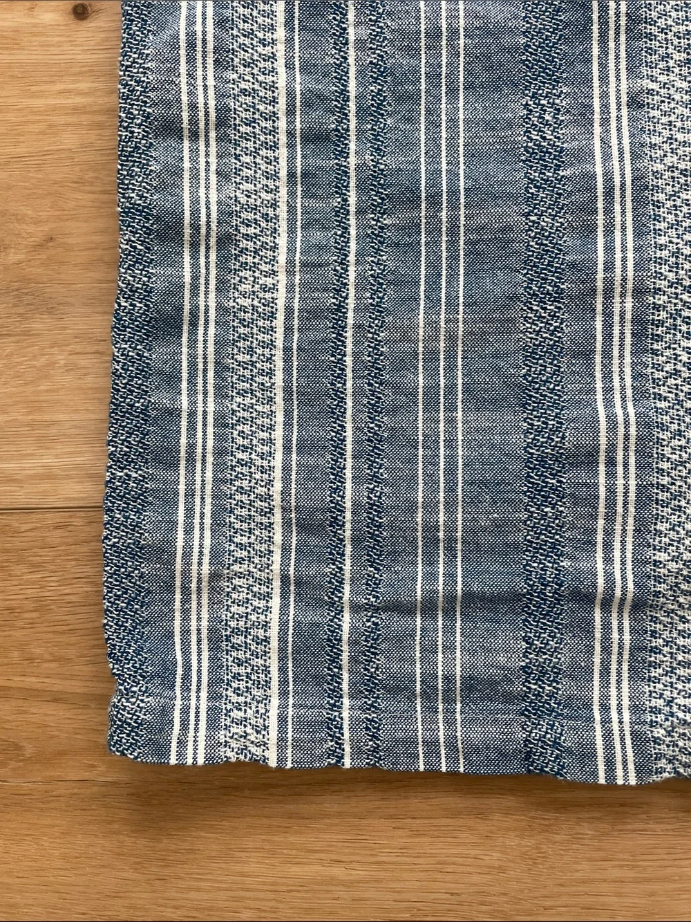 Cat & Jack Blue and White Striped Short Sleeve Button-Down Shirt, Boys 14